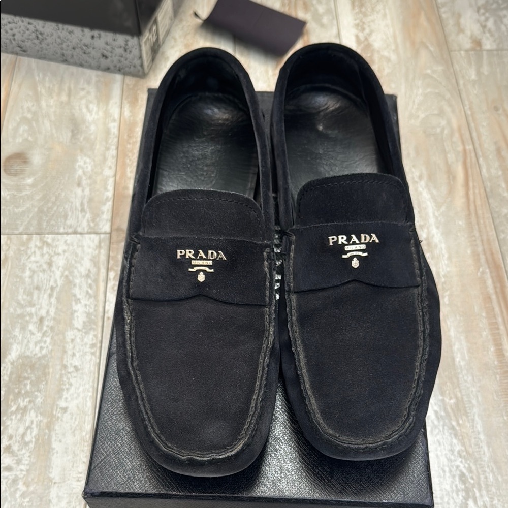 Prada Men's navy  Loafers